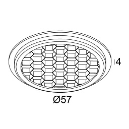 24611 0210 B Delta Light ACCESSORIES соты для светильников с двойным использованием