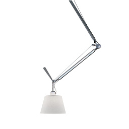 0629000A + 0781050A Artemide Tolomeo подвесной светильник с подвижным плечом и абажуром цилиндрической формы