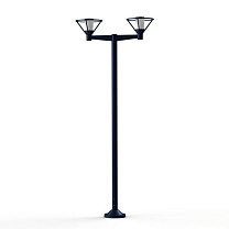 Bermude N° 6; Frosted glass E27 105W; Steel blue