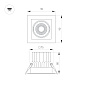 Поворотный встраиваемый светильник Arlight MS-VORTEX-BUILT-S90x90-12W — фото 16