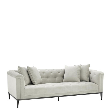 111052 Sofa Cesare pebble grey диван Eichholtz