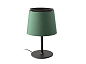 20305-84 SAVOY BLACK TABLE LAMP GREEN LAMPSHADE настольная лампа Faro barcelona — фото 1