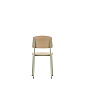 4055737141683 Standard Vitra Стул обеденный серый с деревянным сиденьем — фото 3