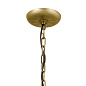 Heddle 3 Light Chandelier Natural Brass and Textured Black люстра 52465NBR Kichler — фото 9