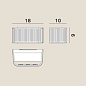 Rotaliana Dresscode W1 LED AP S бра современное матовый белый 1DCW100063FL0 — фото 3