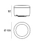 8030 Linea Light MyWhite Cover R AP PL круглый уличный настенный светильник белый — фото 3
