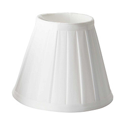 LS162-WHT Elstead Clip Shades плиссированный текстильный абажур конической формы
