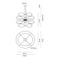 SPHOOPS4NENELED Axolight Hoops 4 SP LED люстра с 4 кольцами чёрный — фото 3