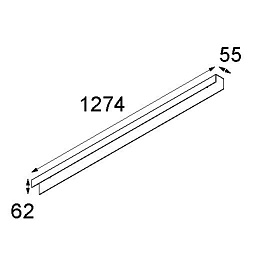 13401032 Modular Accessories крышка для линейного светильника длиной 1274 мм