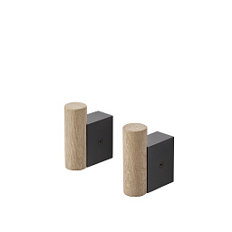 ATTCTHS202 Muuto Attach настенные крючки набор 2 штуки черные