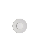 Sandy White Aluminium & Polycarbonate LED 12Watt 220-240Volt 587Lm IP65 3000K D:24 W:4.8 cm