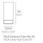 Напольный светильник Vela High Cube Lamp 40x40x90 Vondom — фото 1