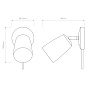 1467007 Carlton Wall Plug-In Astro lighting подключаемый светильник матовый белый — фото 7