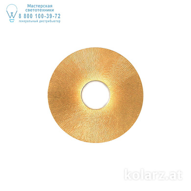 Kolarz CIRCLE A1336.11.1.SunAu потолочный светильник белый ø25cm высота 3cm 1 лампа gx53