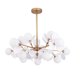 A1369SP-15SG Arte Lamp PEACOCK люстра на штанге с пятью белыми плафонами