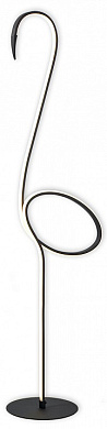 торшер с плавно изогнутой стойкой и направленным источником света