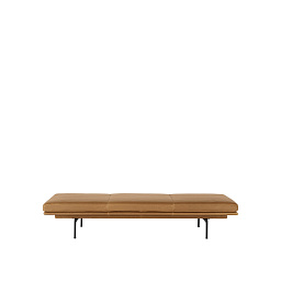 OUDAYRA10101 Muuto Outline кушетка коньячного цвета с черным основанием