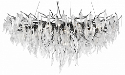 WE182.19.023 Wertmark Daniela подвесная люстра с черным основанием и прозрачными декоративными элементами