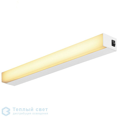накладной линейный светильник белого цвета для стен или потолка