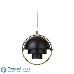 Multi-lite - suspension - Small GUBI Multi-lite подвесной светильник с шарообразным плафоном и латунным кольцом