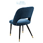 112063 Dining Chair Cipria roche blue velvet Eichholtz