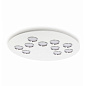 BRA10WWC12EN0 Lumen Center Brac 10 PL круглый потолочный светильник с десятью плафонами белый; хром — фото 1