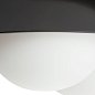 Потолочный светильник Arteriors Glaze Large, чёрная керамика и опаловое стекло — фото 7
