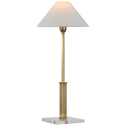 EU-SP3510 Visual Comfort Asher настольная лампа с латунной стойкой и коническим текстильным абажуром