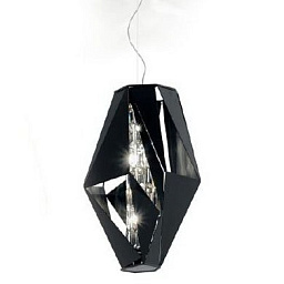 476/4 Black IDL Crystal rock подвесной светильник с многогранным плафоном золотистого оттенка