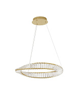 Triac Dimmable Platinum Gold Metal & Crystal LED 36Watt 220-240 Volt 1800Lm 3500K IP20 D: 60 H: 120 cm