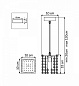 795414 Lightstar Cristallo подвесной светильник, 40Вт, хром
