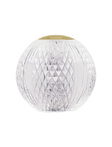 Gold Aluminium & Acrylic LED 1.5 Watt 3, 7 Vdc 78Lm 3200K IP20 D: 9 H: 9 cm