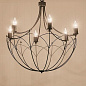 Topiary 6 Light Chandelier Textured  Black люстра 52462BKT Kichler