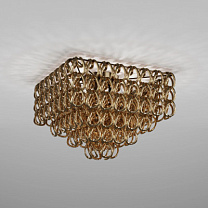 Потолочный светильник GIOGALI 65Q CRYSTAL GOLD MATT BRONZE 1 E27 CE