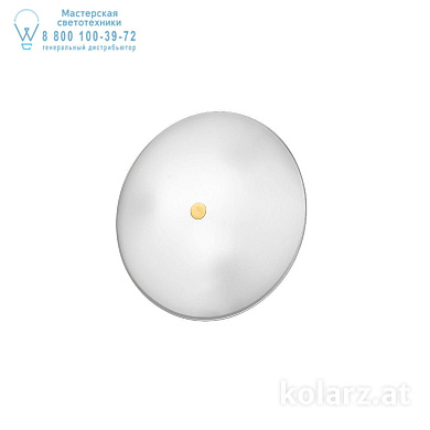 Kolarz CENTRO 0314.U12.3.W потолочный светильник золото 24 карата белый ø32cm высота 8cm 2 лампы e14