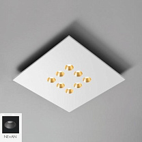 CONFORT PLAFONIERA 36W QUADRATA 3000K NERO- ANTRACITE