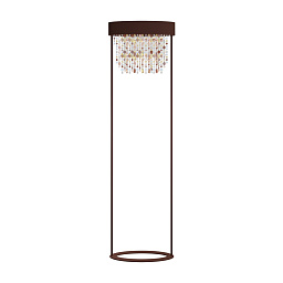 OLA/STL2/LED/V83 Masiero Ola торшер с медным корпусом и декоративной вставкой из хрусталя