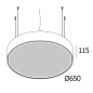 SUPERNOVA LINE 65 DOWN-UP 930 B черный Delta Light подвесной светильник
