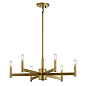 Erzo 6 Light Chandelier Natural Brass люстра 43859NBR Kichler — фото 1