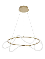 Triac Dimmable Gold Aluminium & Acrylic LED 43 Watt 220-240 Volt 2580Lm 3000K IP20 D: 70 H: 120 cm
