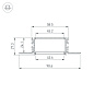 Профиль для светодиодной ленты Arlight FANTOM-BENT-W49-TOP — фото 1