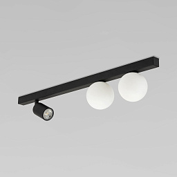 a068812 TK Lighting Vox потолочный светильник на линейной планке с прожектором и двумя шарообразными плафонами