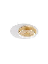 Triac Dimmable Brass Gold Aluminium & Acrylic LED 29 Watt 220-240 Volt 1905Lm 3000K IP20 D:40 H:9, 6 cm