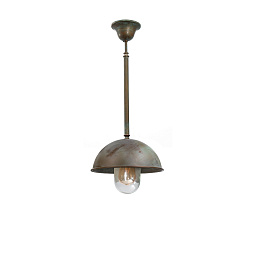 3242 Moretti Luce Circle уличный подвесной светильник с полусферическим плафоном на стержне