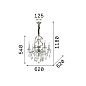 Подвесной светильник Gioconda SP6 Ideal Lux 044927, серебро — фото 2