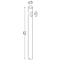 Ago Bollard H900 2L Lombardo уличный высокий светильник-столбик — фото 6