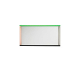 20140712 Vitra Colour Frame Зеркало среднее с зеленой и розовой рамкой