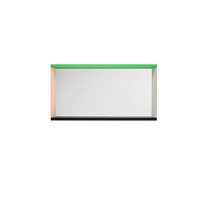 20140712 Colour Frame Vitra Зеркало среднее с зеленой и розовой рамкой