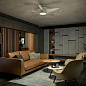 54" Daya Fan Brushed Nickel люстра-вентилятор 310072NI Kichler — фото 1