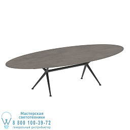 Exes table 320x140cm oval coated aluminium  ceram top Royal Botania Exes уличный стол